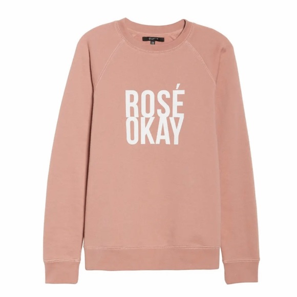 Brunette the Label ROSE OKAY Sweatshirt size S/M - Picture 2 of 3